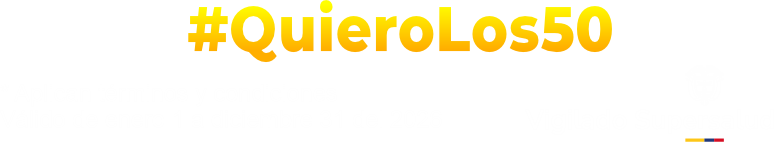 #QuieroLos50